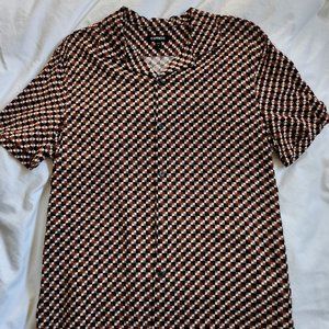 Express Rayon Camp Collar Short Sleeve